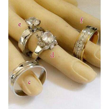 a set of rings for a wedding
