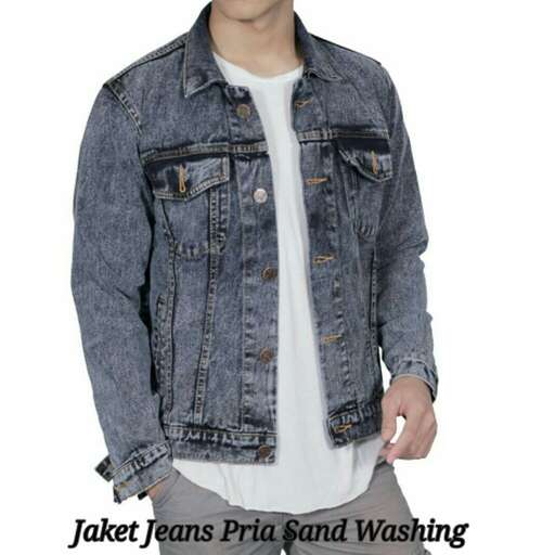 a denim jacket with a white t - shirt and jeans.