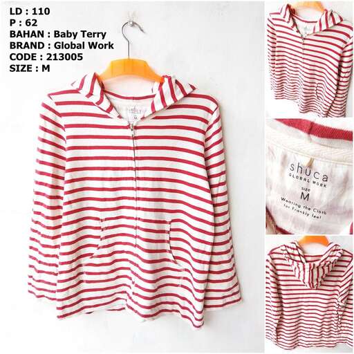 i love the red and white stripes on this shirt.