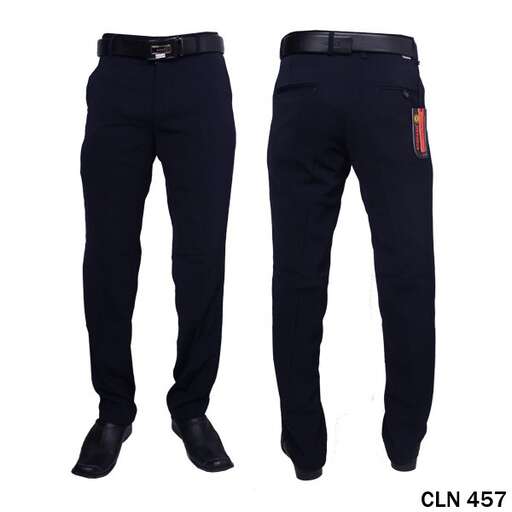 men's jeans with a red and blue logo