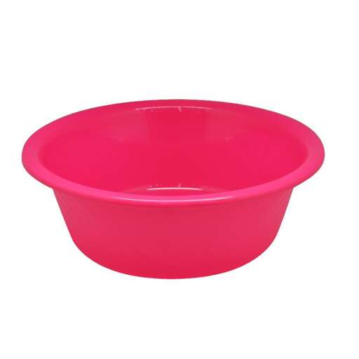 pink bowl in a white background