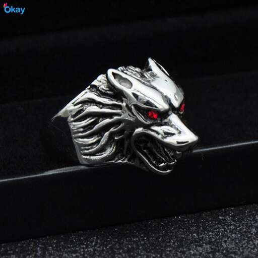 a ring with a red glow
