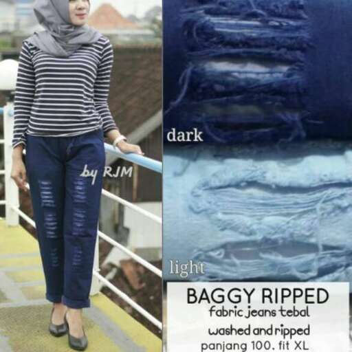 person in a striped sweater and jeans