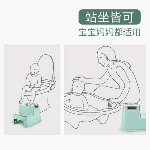 mother and child in the bathroom.