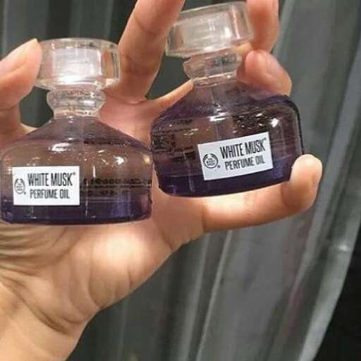 the bottles of the purple liquid