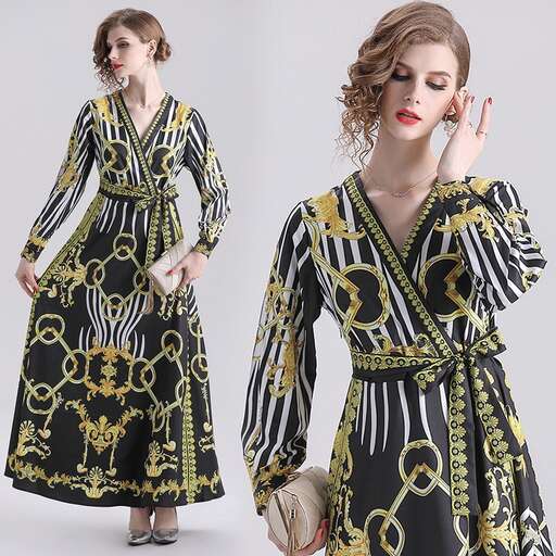 i love the pattern on this dress.