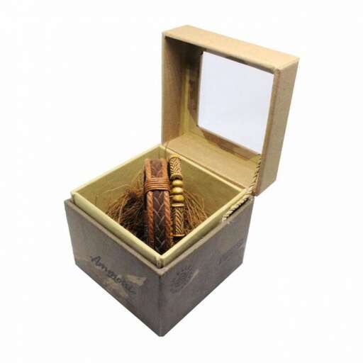 a box with a wooden box inside