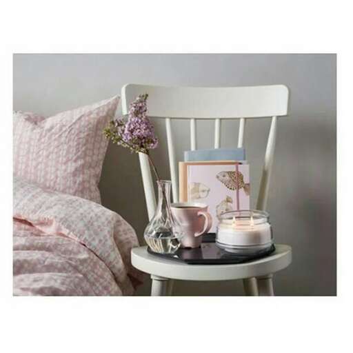 a chair with a picture and a picture on it