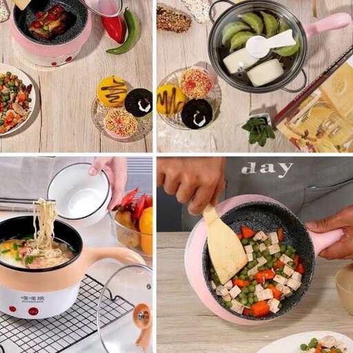 a series of photos showing different dishes of food.