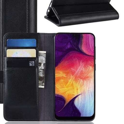 a black case with a colorful design on it.