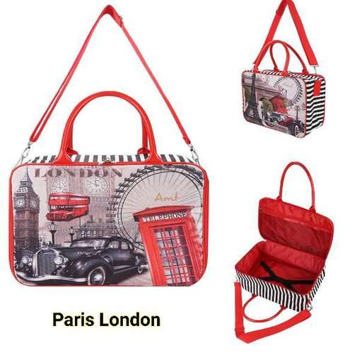 a bag and purse from the collection.