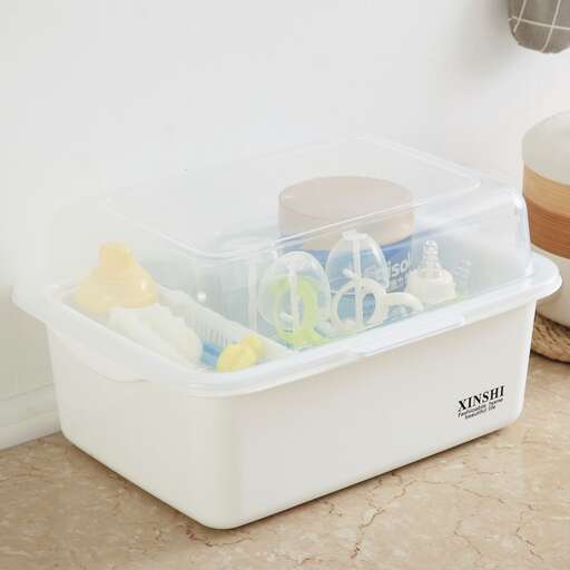 baby toys in a tub