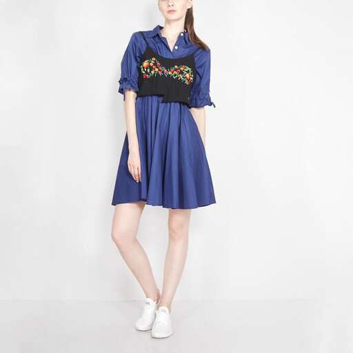 a dress with a floral print