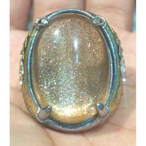 a ring made of sterling silver.