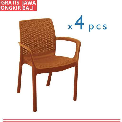 chair with a wicker back