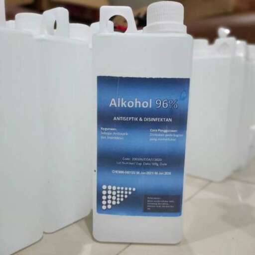 a bottle of alcohol on a table.