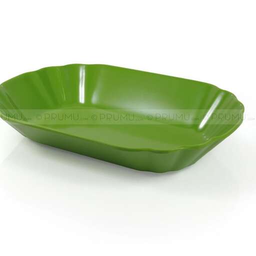 a green bowl on a white background