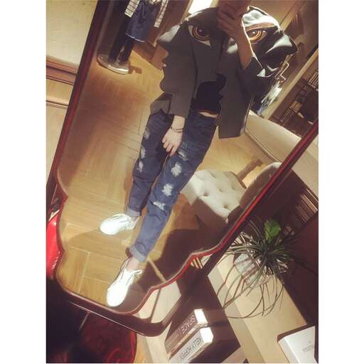 i'm not sure if i'm wearing jeans or a sweater.