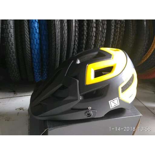 the helmet is a helmet of the future.
