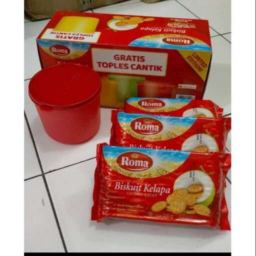 a red cup and some food sitting on a tile floor.