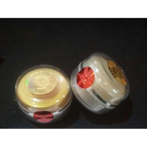 the product is in a plastic container.