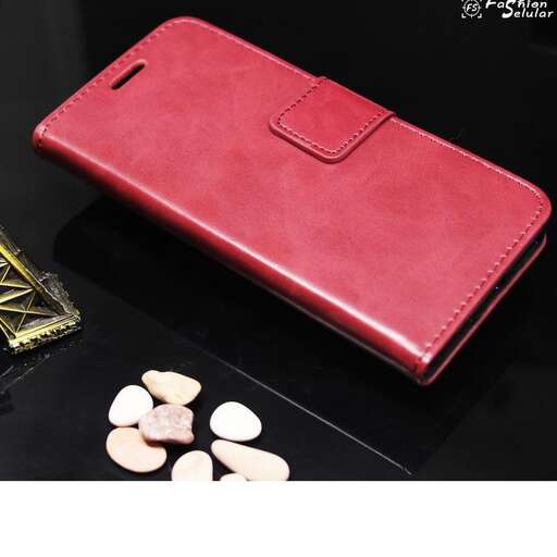 leather wallet with a gold leaf
