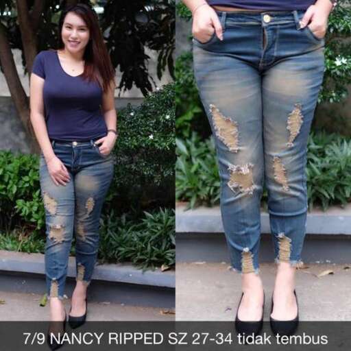 jeans with a purple top