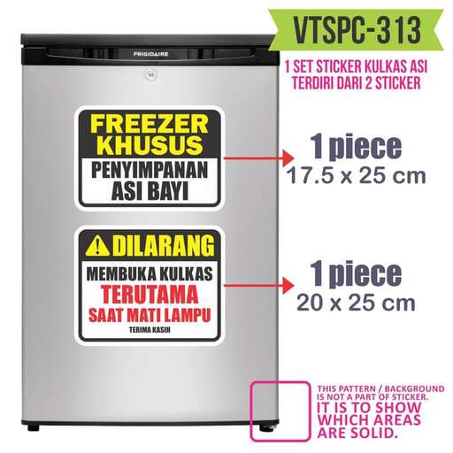the front of a product