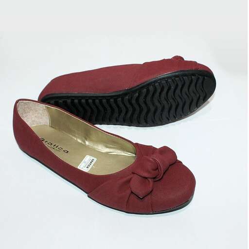 red shoes in black and red