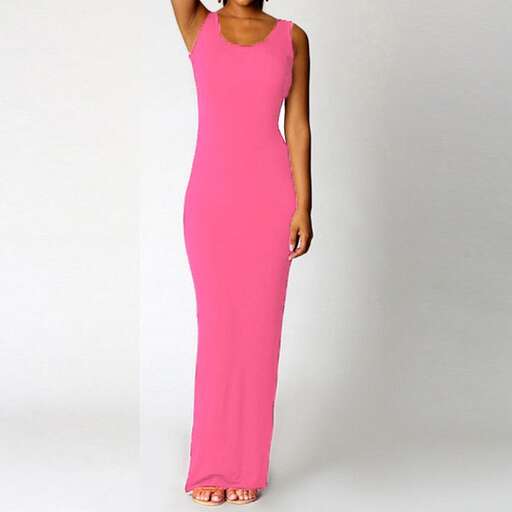 hot pink off the shoulder dress