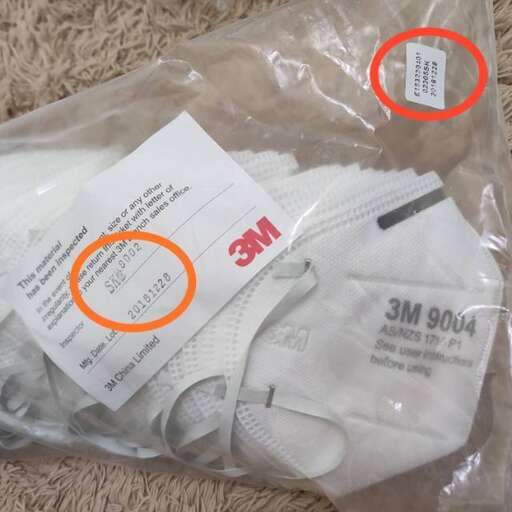 the gloves are in a plastic bag.