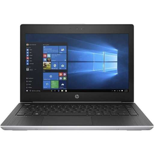 a laptop computer with a blue screen and a keyboard.