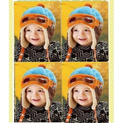 a child wearing a hat and goggles.