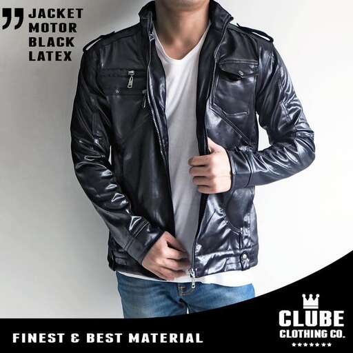a man in a leather jacket