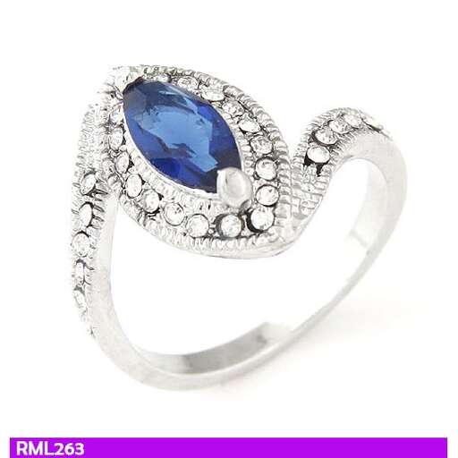 a sapphire and diamond ring, by person