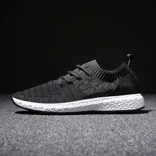 the shoe is a sneaker that can be worn by a man.