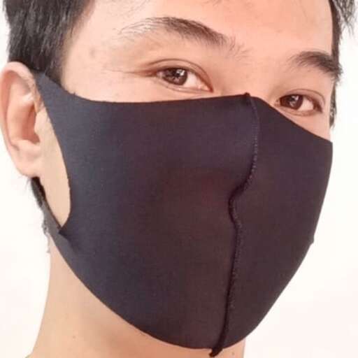 a man with a mask on his face