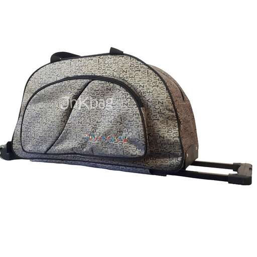 the bag is made of plastic and is made from recycled plastic.