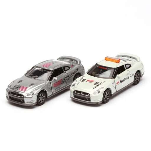 a toy car and a car from the movie