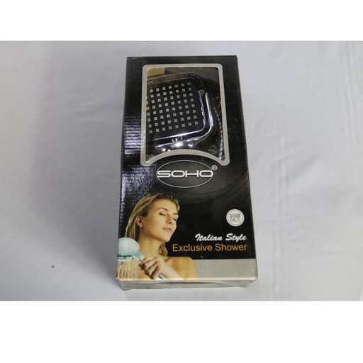 a box with a woman holding a toothbrush.