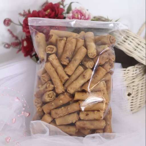 a bag of pasta in a plastic bag