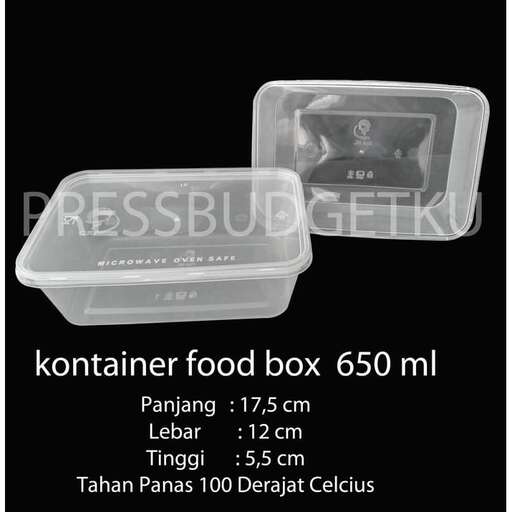 food in a plastic box