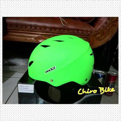 a helmet that is sitting on a table.