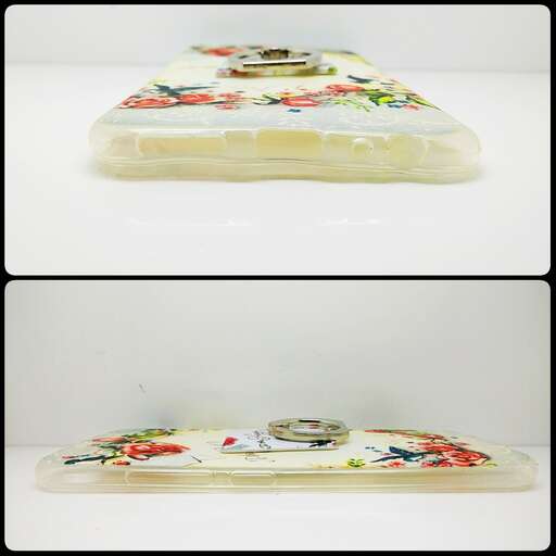 a small tray with a flower pattern