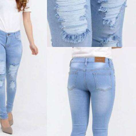 jeans with a cut out