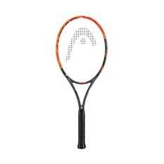 a tennis racket with a face on it