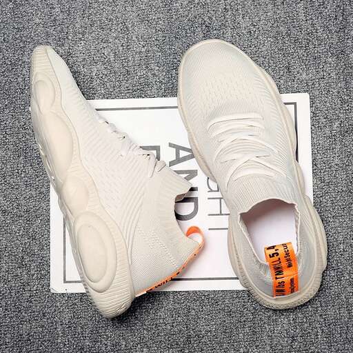 a pair of shoes on a mat