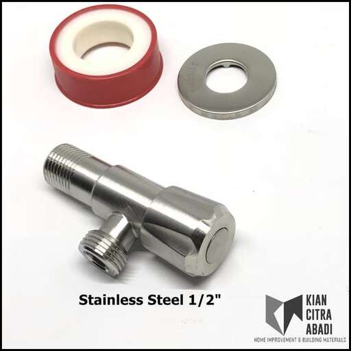 a set of metal parts with a red ring.