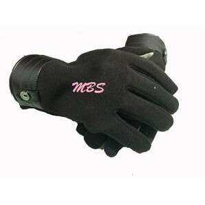 a glove with the word 