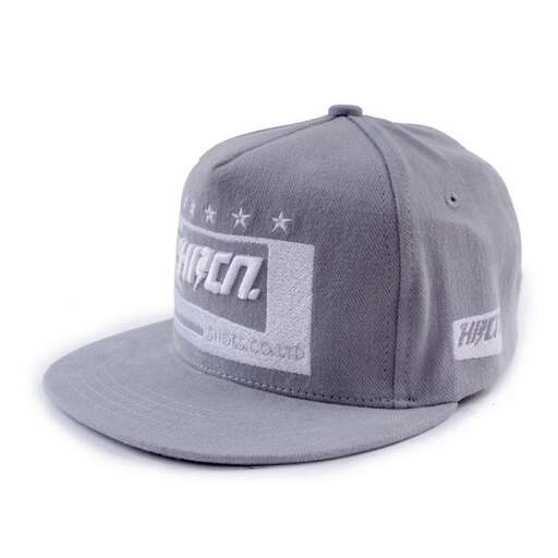 cap with a logo on the front.